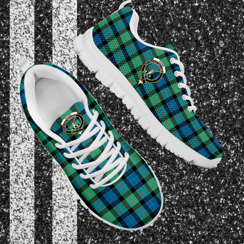 Gunn Ancient Tartan Sneakers with Family Crest - Tartan Vibes Clothing