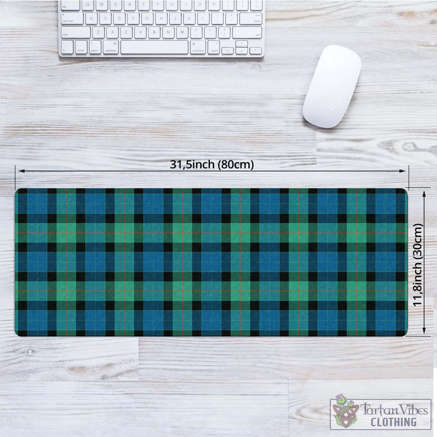 Tartan Vibes Clothing Gunn Ancient Tartan Mouse Pad