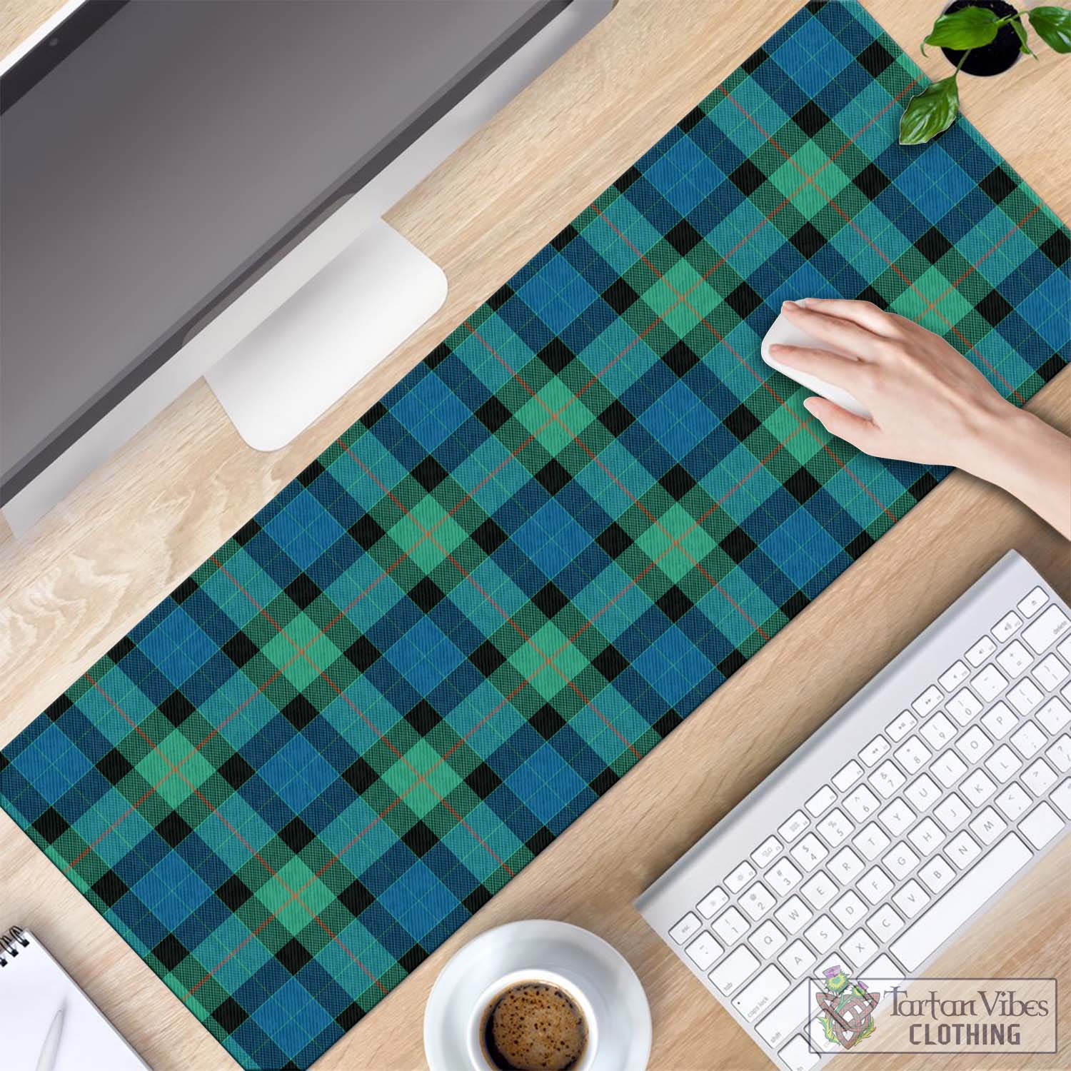 Tartan Vibes Clothing Gunn Ancient Tartan Mouse Pad