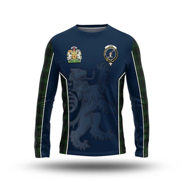 Gunn Logan Tartan Long Sleeve T-Shirt with Family Crest and Lion Rampant Vibes Sport Style