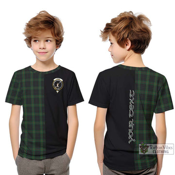 Gunn Logan Tartan Kid T-Shirt with Family Crest and Half Of Me Style