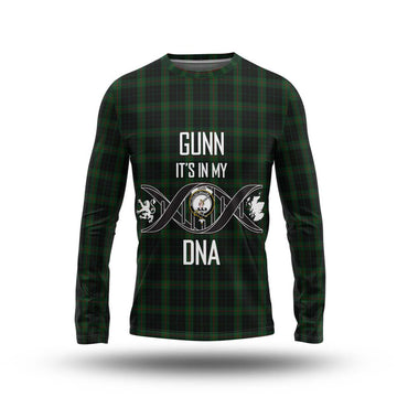 Gunn Logan Tartan Long Sleeve T-Shirt with Family Crest DNA In Me Style