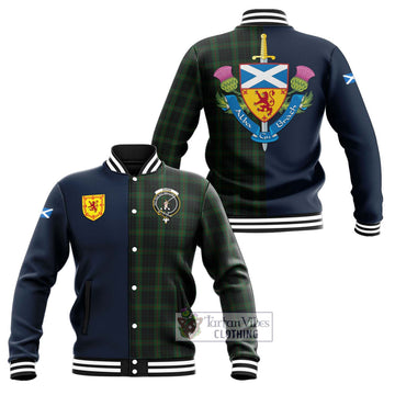 Gunn Logan Tartan Baseball Jacket with Scottish Lion Royal Arm Half Style