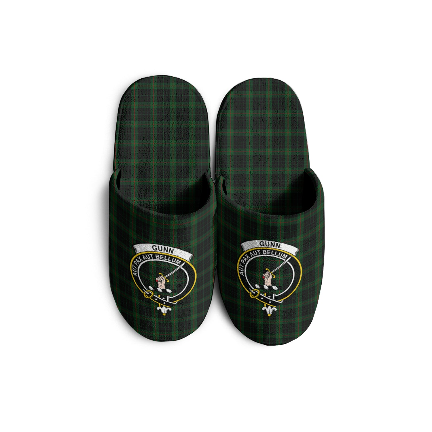 Gunn Logan Tartan Home Slippers with Family Crest - Tartanvibesclothing