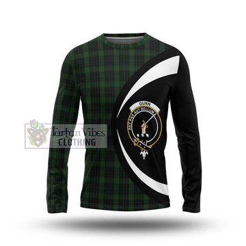 Gunn Logan Tartan Long Sleeve T-Shirt with Family Crest Circle Style