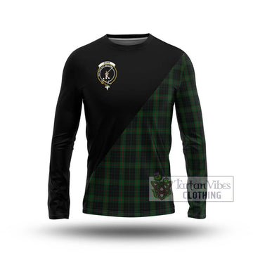 Gunn Logan Tartan Long Sleeve T-Shirt with Family Crest and Military Logo Style