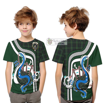 Gunn Logan Tartan Kid T-Shirt with Epic Bagpipe Style