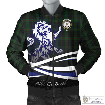 Gunn Logan Tartan Bomber Jacket with Alba Gu Brath Regal Lion Emblem