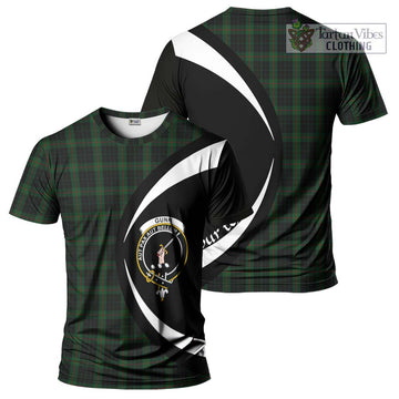 Gunn Logan Tartan T-Shirt with Family Crest Circle Style