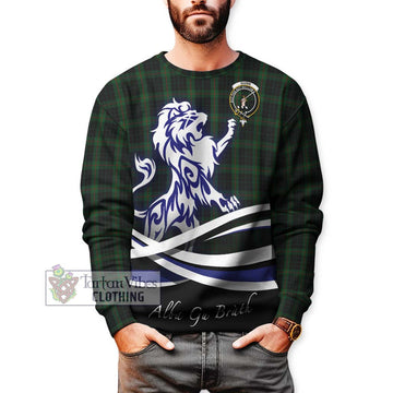 Gunn Logan Tartan Sweatshirt with Alba Gu Brath Regal Lion Emblem