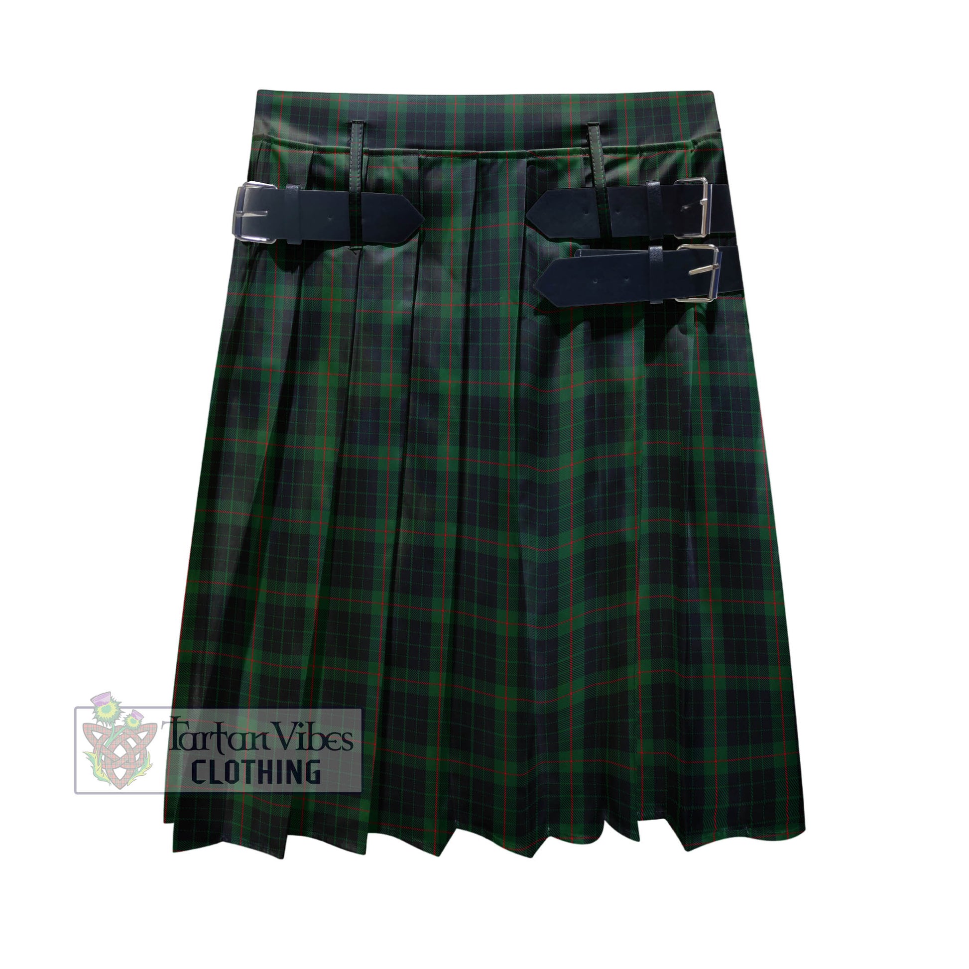 Tartan Vibes Clothing Gunn Logan Tartan Men's Pleated Skirt - Fashion Casual Retro Scottish Style