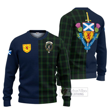 Gunn Logan Tartan Knitted Sweater with Scottish Lion Royal Arm Half Style