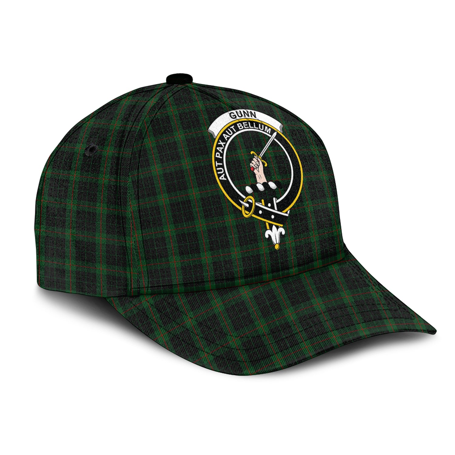 Gunn Logan Tartan Classic Cap with Family Crest - Tartan Vibes Clothing