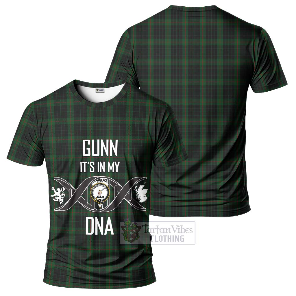 Tartan Vibes Clothing Gunn Logan Tartan T-Shirt with Family Crest DNA In Me Style