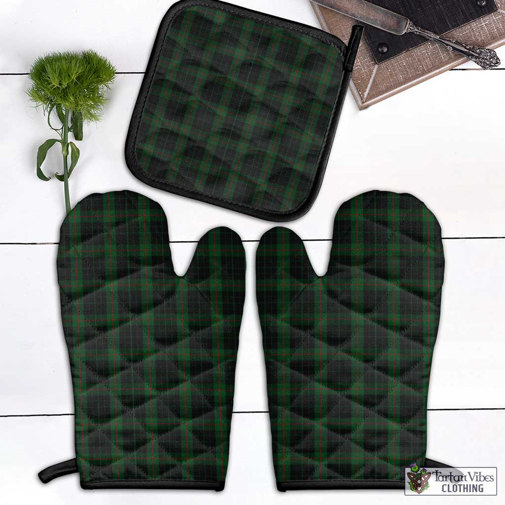 Gunn Logan Tartan Combo Oven Mitt & Pot-Holder Combo 1 Oven Mitt & 1 Pot-Holder Black - Tartan Vibes Clothing