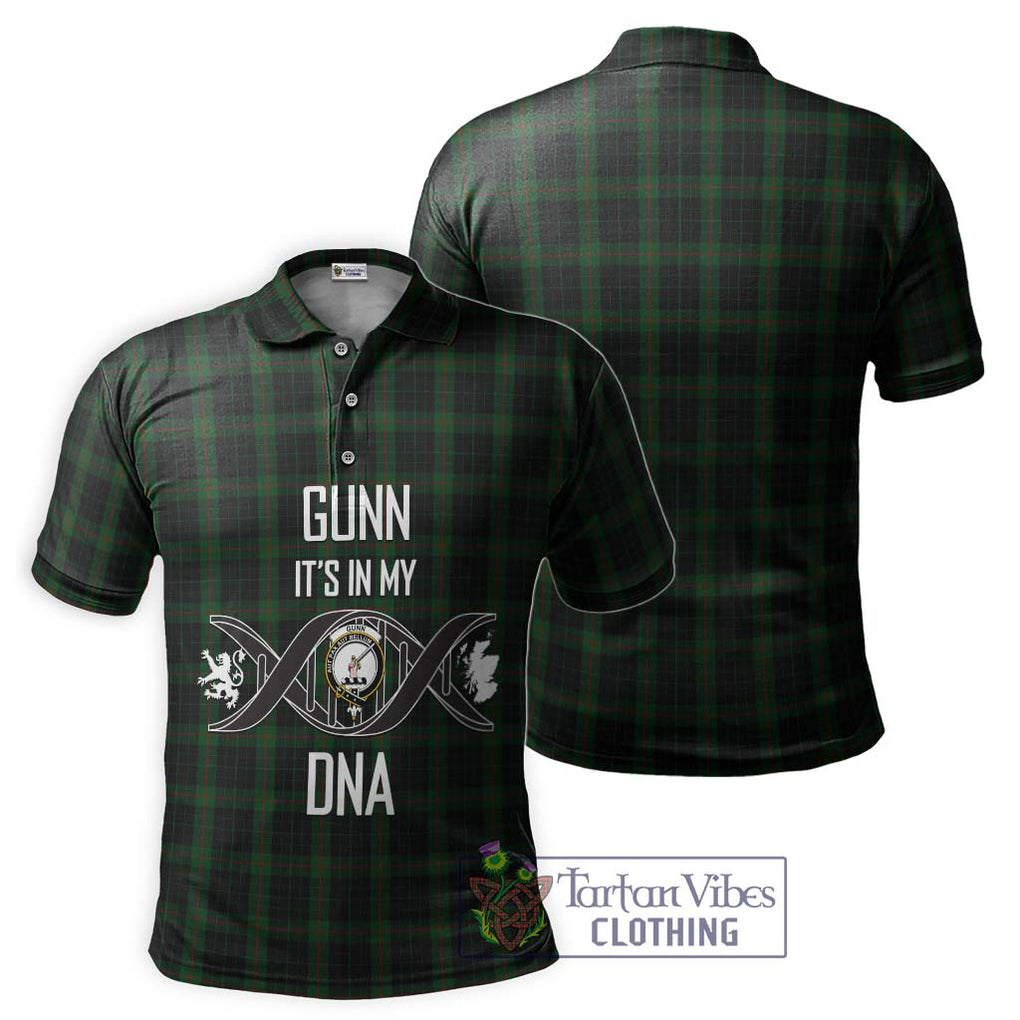 Gunn Logan Tartan Polo Shirt with Family Crest DNA In Me Style - Tartanvibesclothing Shop