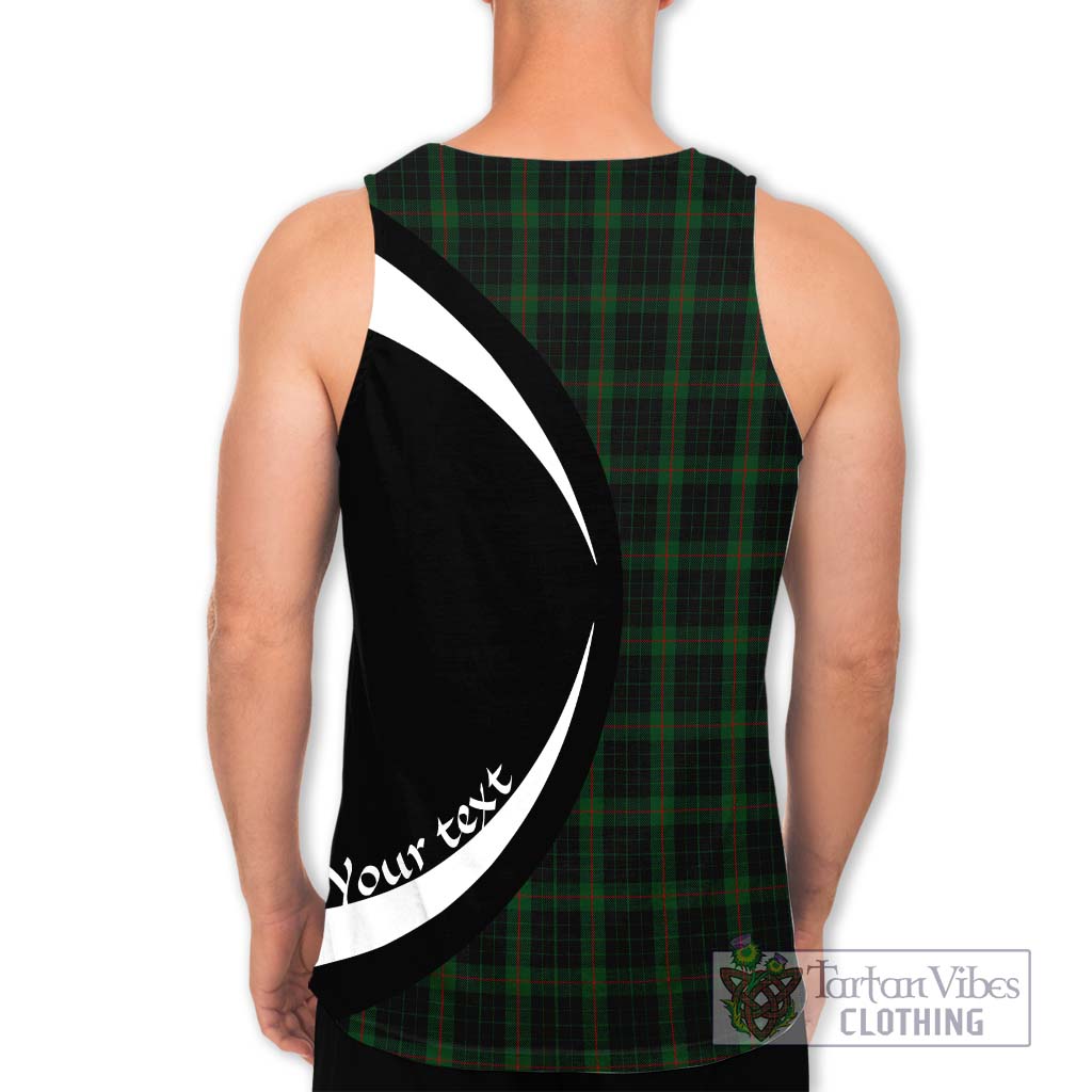 Gunn Logan Tartan Men's Tank Top with Family Crest Circle Style - Tartan Vibes Clothing