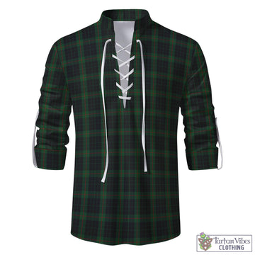 Gunn Logan Tartan Men's Scottish Traditional Jacobite Ghillie Kilt Shirt