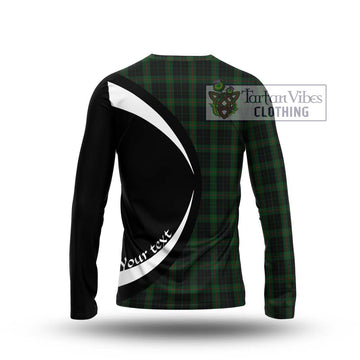 Gunn Logan Tartan Long Sleeve T-Shirt with Family Crest Circle Style