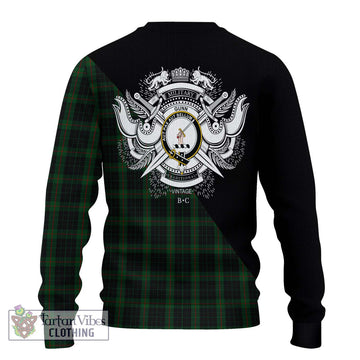 Gunn Logan Tartan Ugly Sweater with Family Crest and Military Logo Style