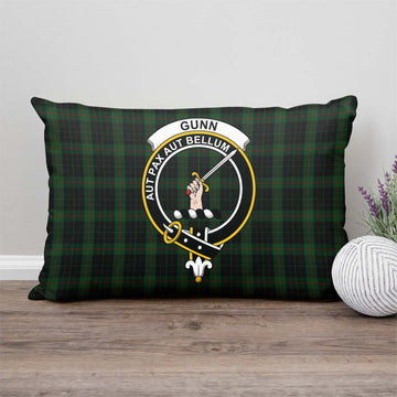 Gunn Logan Tartan Pillow Cover with Family Crest