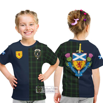 Gunn Logan Tartan Kid T-Shirt with Scottish Lion Royal Arm Half Style