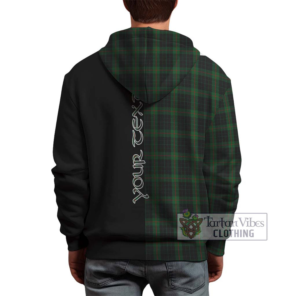 Gunn Logan Tartan Hoodie with Family Crest and Half Of Me Style - Tartanvibesclothing Shop