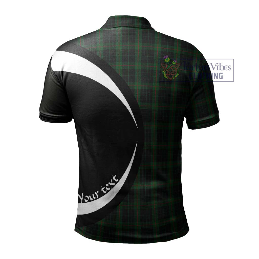 Gunn Logan Tartan Men's Polo Shirt with Family Crest Circle Style - Tartan Vibes Clothing