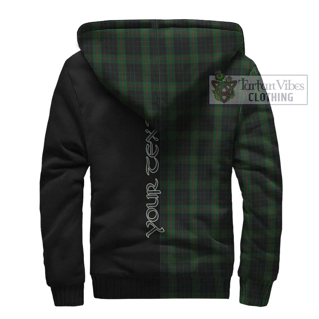 Gunn Logan Tartan Sherpa Hoodie with Family Crest and Half Of Me Style - Tartanvibesclothing Shop