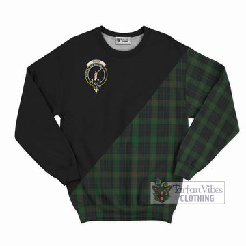 Gunn Logan Tartan Sweatshirt with Family Crest and Military Logo Style