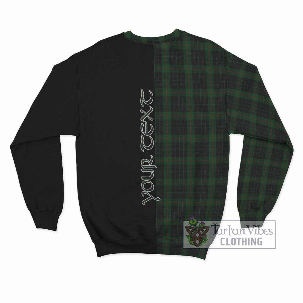 Gunn Logan Tartan Sweatshirt with Family Crest and Half Of Me Style - Tartanvibesclothing Shop