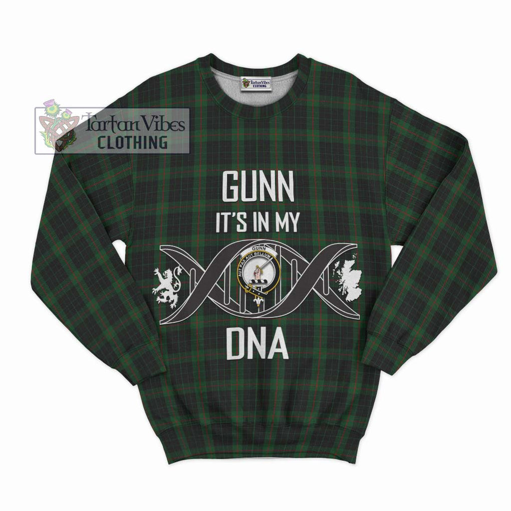 Gunn Logan Tartan Sweatshirt with Family Crest DNA In Me Style - Tartanvibesclothing Shop