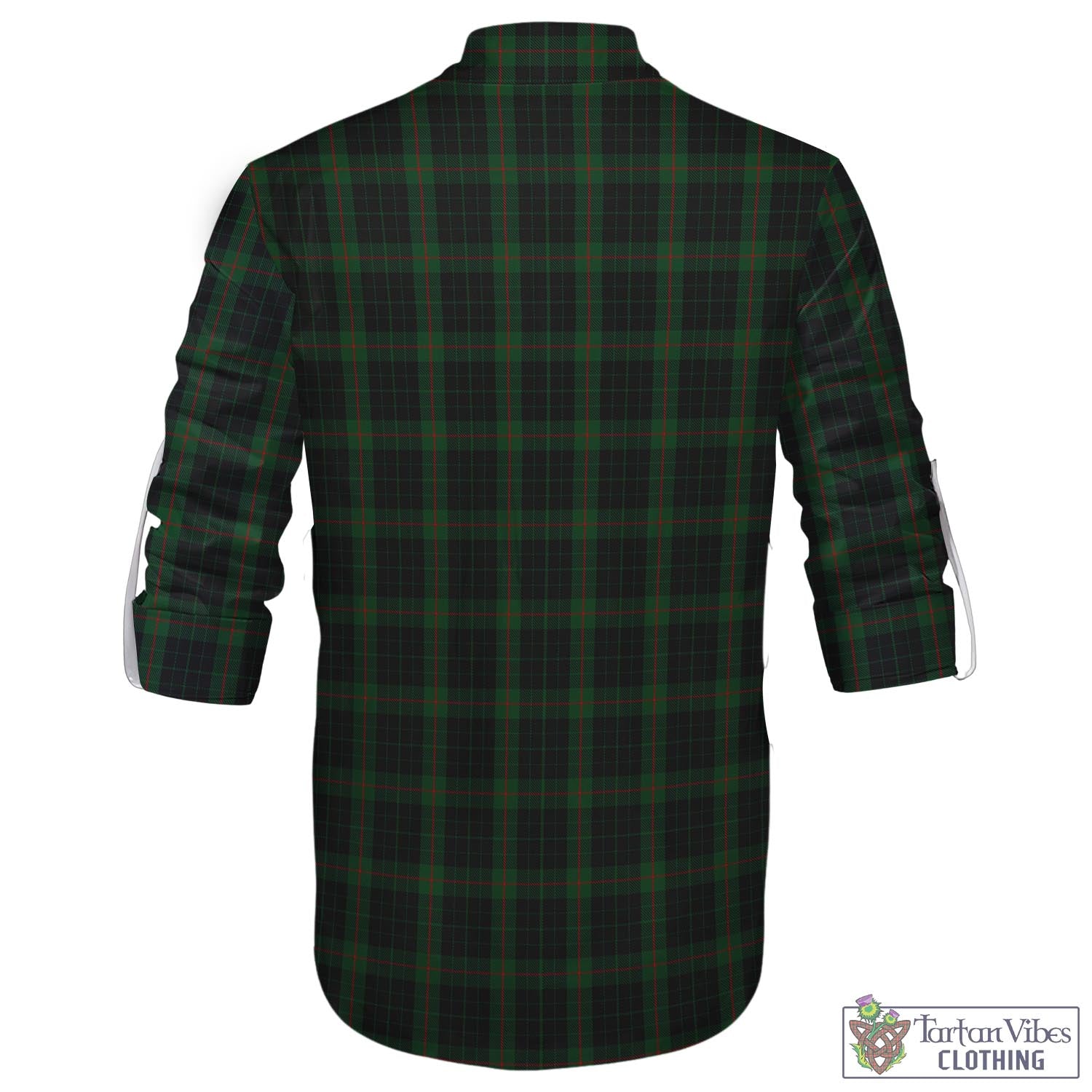 Tartan Vibes Clothing Gunn Logan Tartan Men's Scottish Traditional Jacobite Ghillie Kilt Shirt