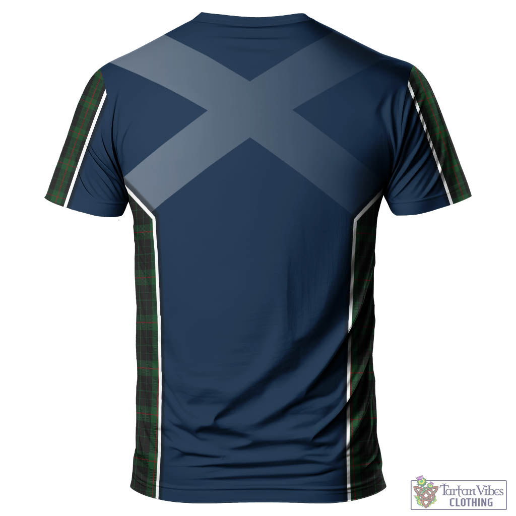 Tartan Vibes Clothing Gunn Logan Tartan T-Shirt with Family Crest and Scottish Thistle Vibes Sport Style