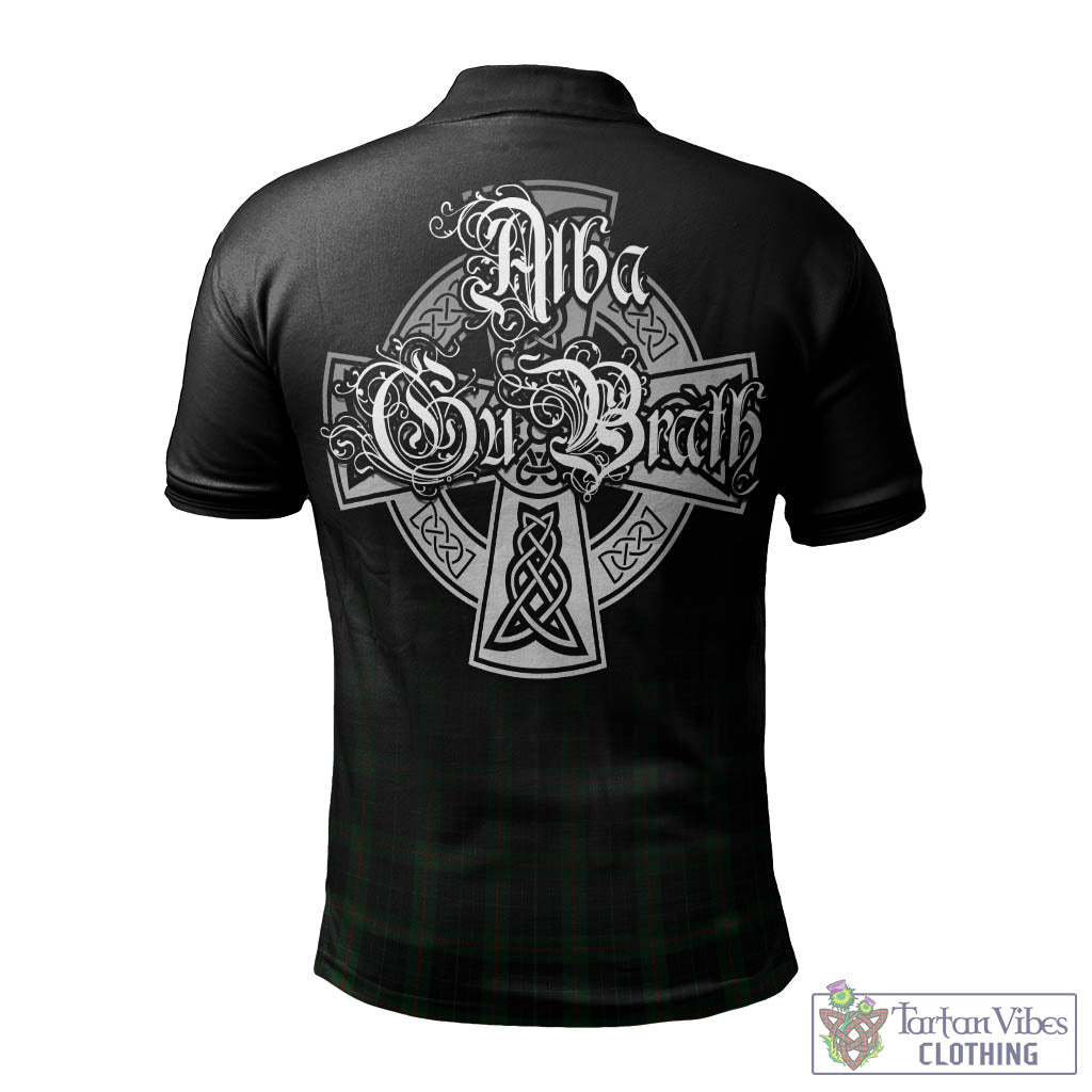 Tartan Vibes Clothing Gunn Logan Tartan Polo Shirt Featuring Alba Gu Brath Family Crest Celtic Inspired