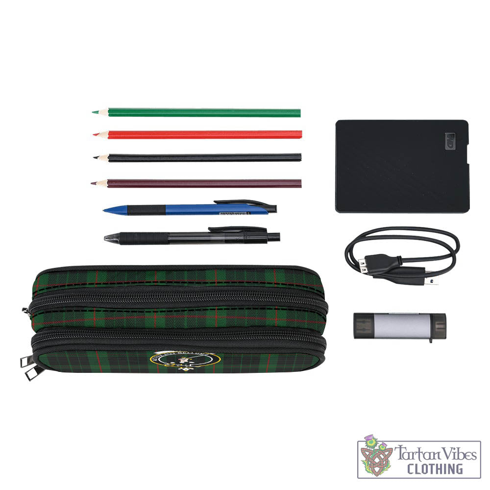 Tartan Vibes Clothing Gunn Logan Tartan Pen and Pencil Case with Family Crest