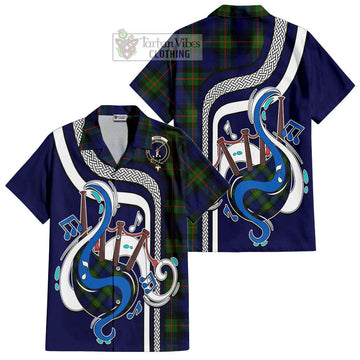 Gunn Modern Tartan Short Sleeve Button Shirt with Epic Bagpipe Style