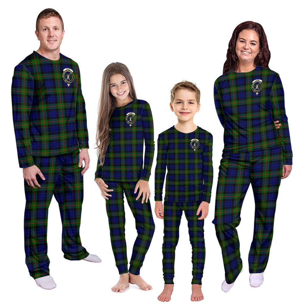 Gunn Modern Tartan Pajamas Family Set with Family Crest Kid - Tartan Vibes Clothing