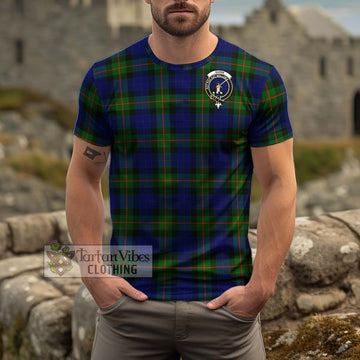 Gunn Modern Tartan Cotton T-Shirt with Family Crest