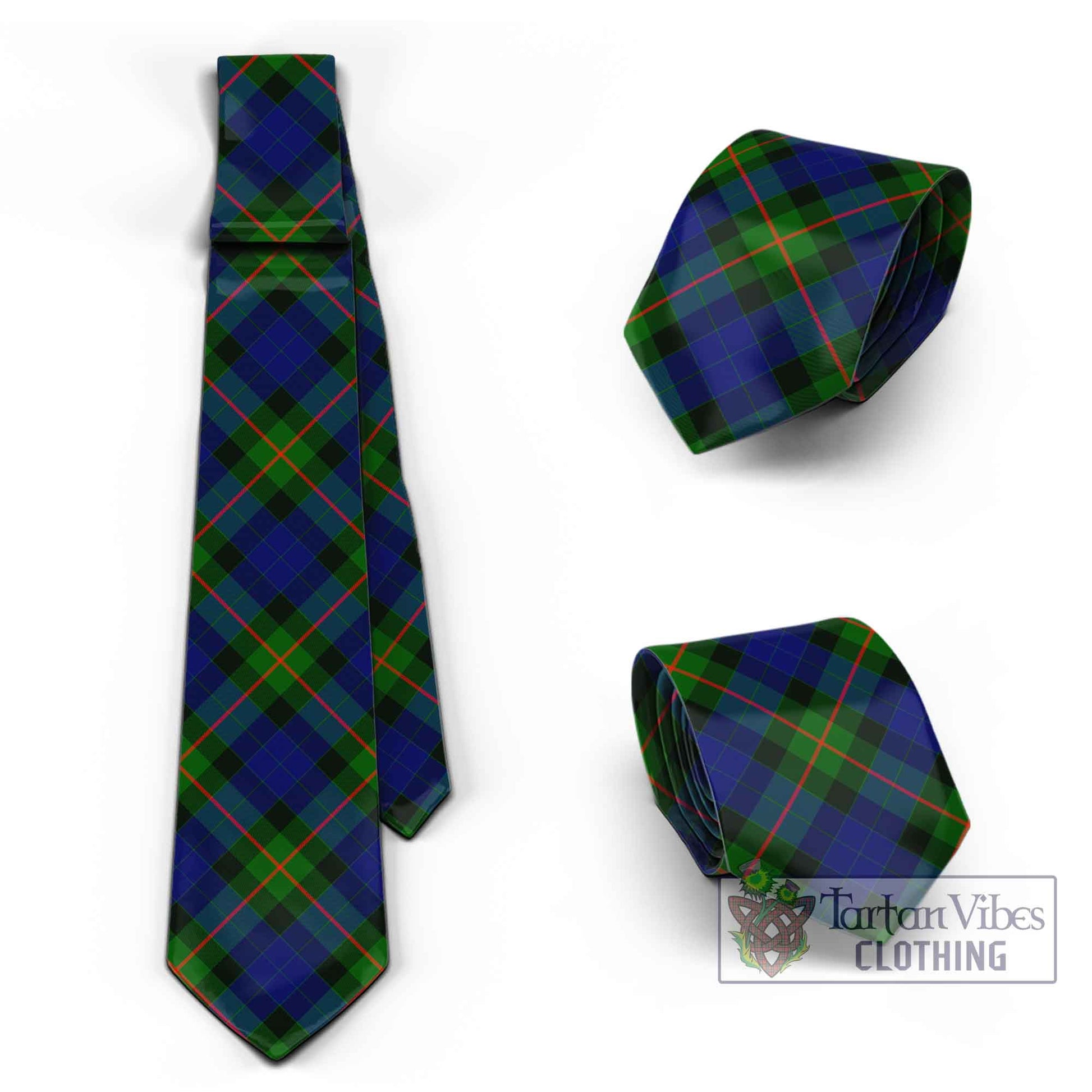 Tartan Vibes Clothing Gunn Modern Tartan Classic Necktie Cross Style