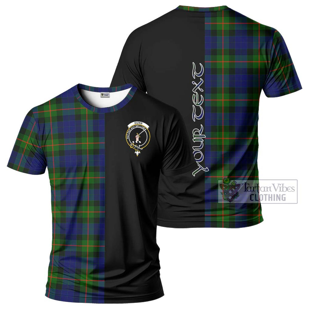 Gunn Modern Tartan T-Shirt with Family Crest and Half Of Me Style Kid's Shirt - Tartanvibesclothing Shop