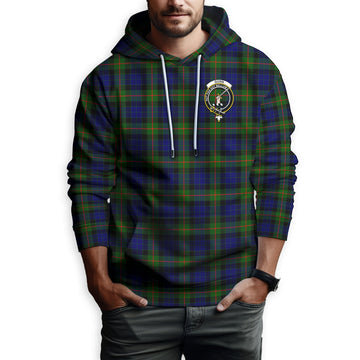 Gunn Modern Tartan Hoodie with Family Crest