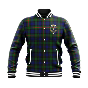 Gunn Modern Tartan Baseball Jacket with Family Crest