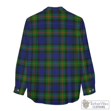 Gunn Modern Tartan Women's Casual Shirt with Family Crest