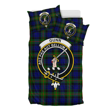 Gunn Modern Tartan Bedding Set with Family Crest