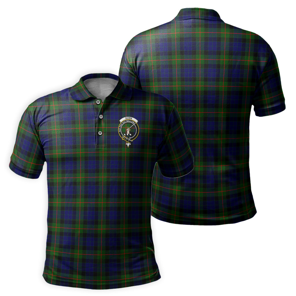 Gunn Modern Tartan Men's Polo Shirt with Family Crest - Tartan Vibes Clothing