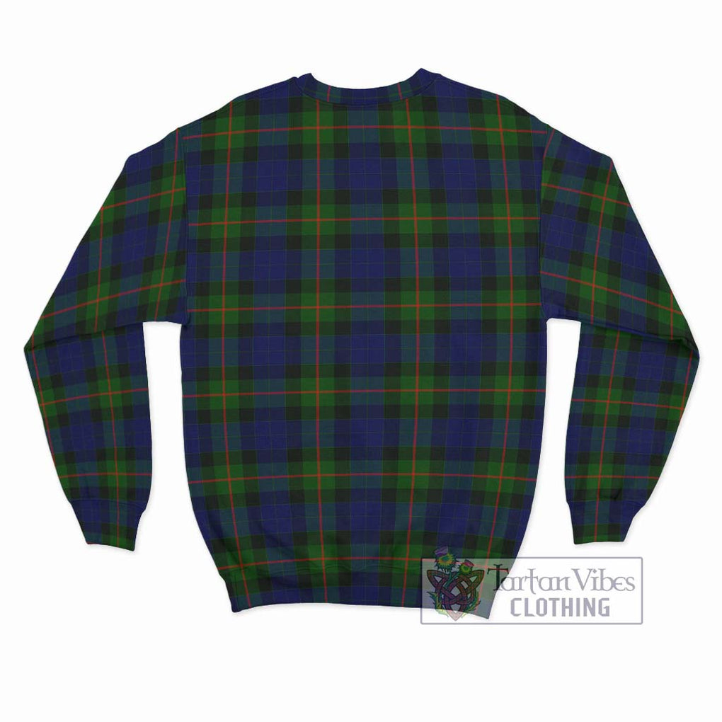 Gunn Modern Tartan Sweatshirt with Family Crest DNA In Me Style - Tartanvibesclothing Shop