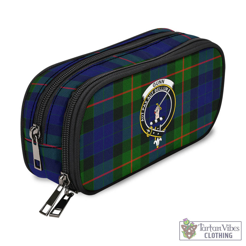 Tartan Vibes Clothing Gunn Modern Tartan Pen and Pencil Case with Family Crest