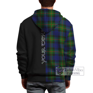 Gunn Modern Tartan Hoodie with Family Crest and Half Of Me Style