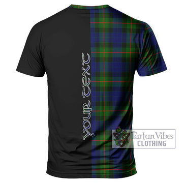 Gunn Modern Tartan T-Shirt with Family Crest and Half Of Me Style